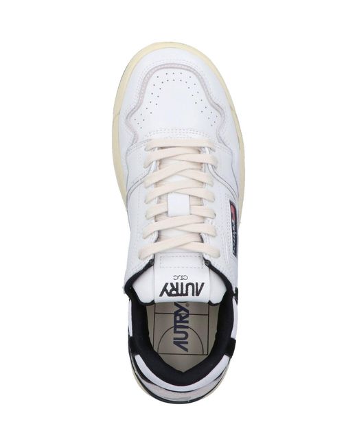 Autry White Clc Low-Top Sneakers for men