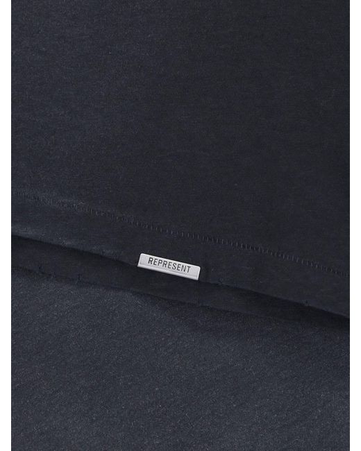 Represent Blue 100% Cotton Logo T-Shirt for men