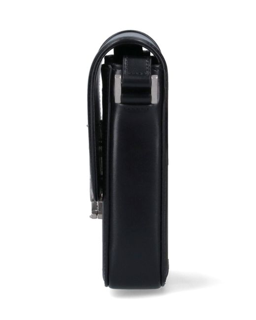 Porta Smartphone "Solferino" di Saint Laurent in Black da Uomo
