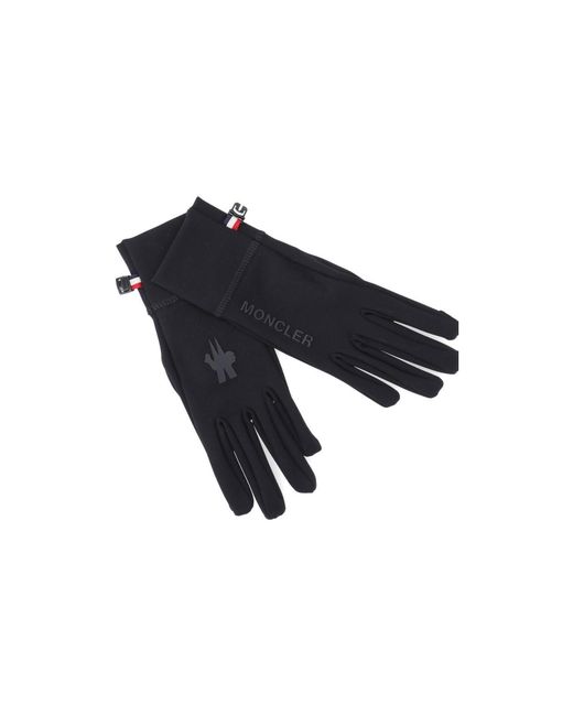 Moncler Black Logo Gloves