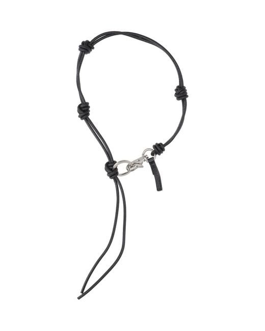 Our Legacy Black Keychains Cow Leather