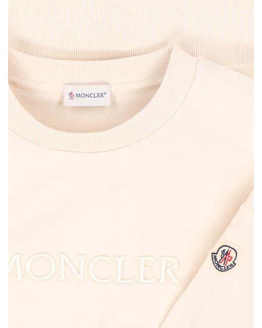 Moncler White Logo Sweatshirt