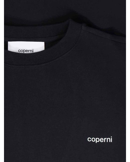 Coperni Black 100% Organic Cotton T-Shirt