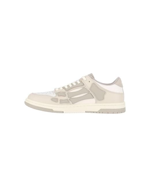 Amiri White Layered Perforated Low-Top Sneakers for men