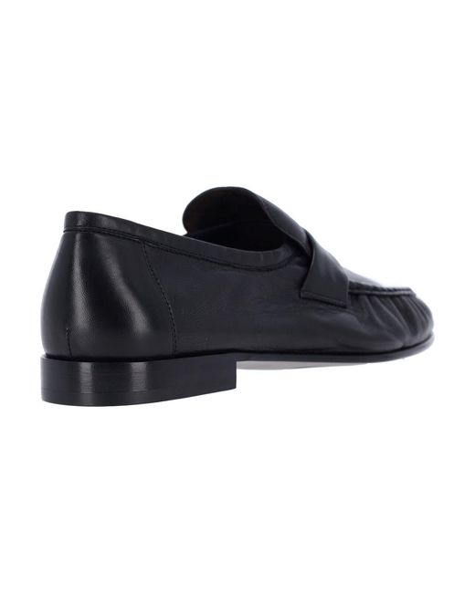 The Row Black Penny Loafers for men