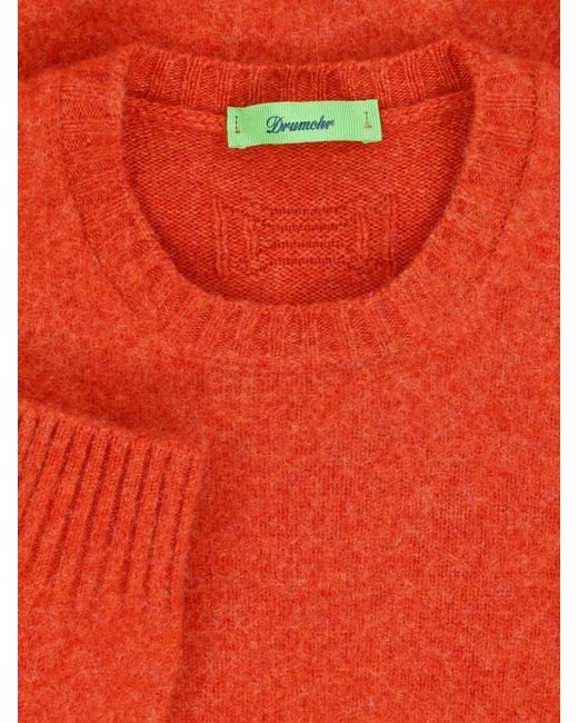 Drumohr Red Lambswool Sweater for men