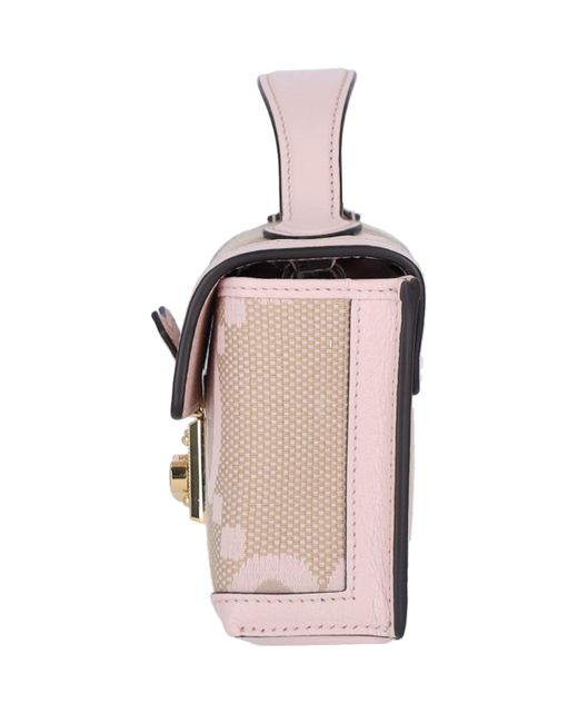 Gucci Pink 'padlock Jumbo Gg' Mini Bag