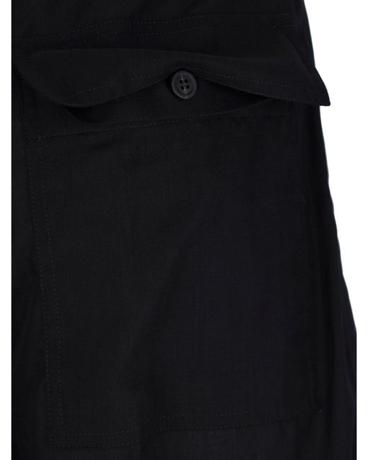 Rick Owens Black Wool Pants
