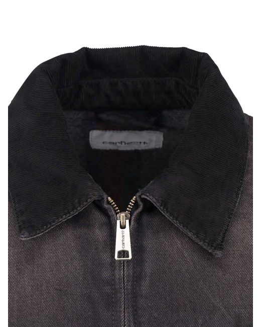 Carhartt Gray Jacket "Og Detroit" for men