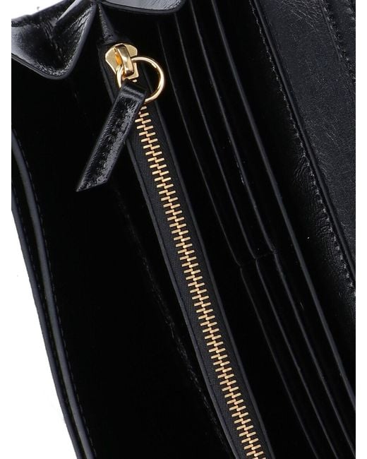 Chloé Black Wallets Main Material: Calf Leather
