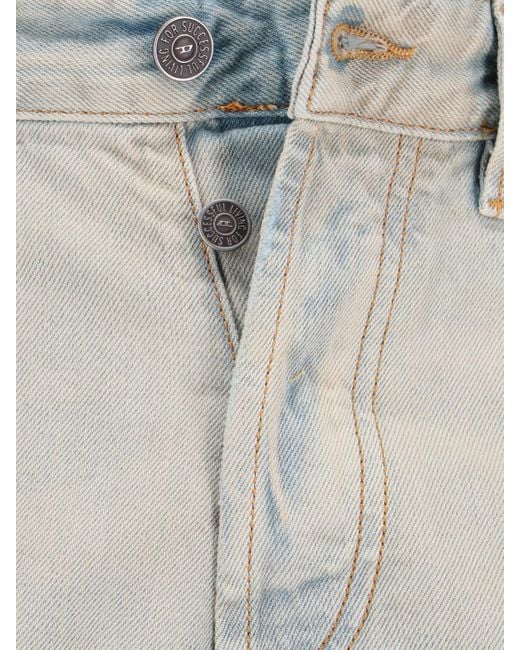 DIESEL Gray Straight Jeans for men