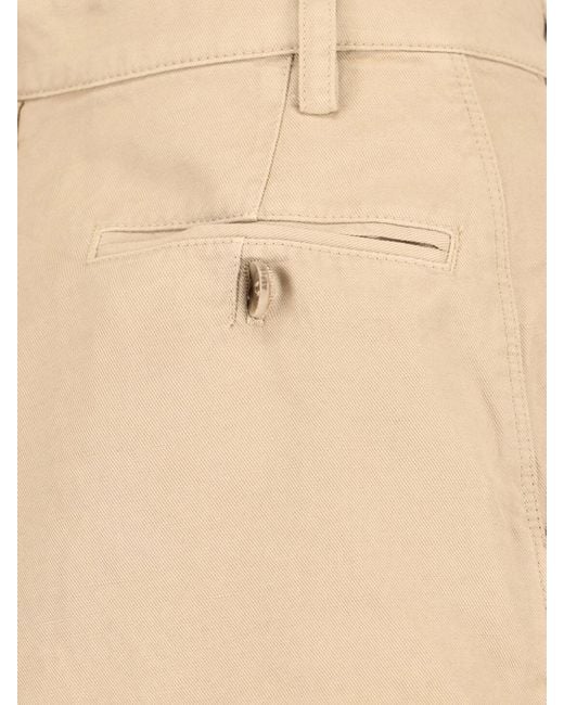 Aspesi Natural Cotton Linen Shorts