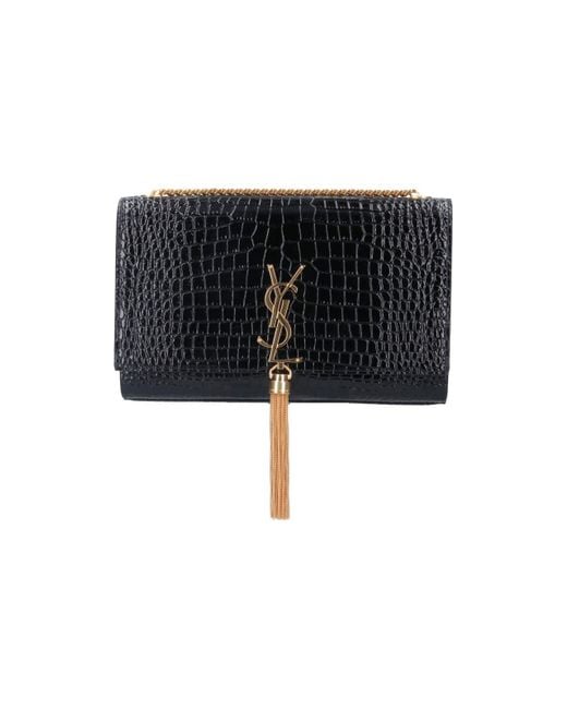 Borsa Media "Kate" di Saint Laurent in Black