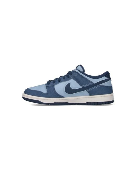 Nike Blue Dunk Low Retro Sneakers for men