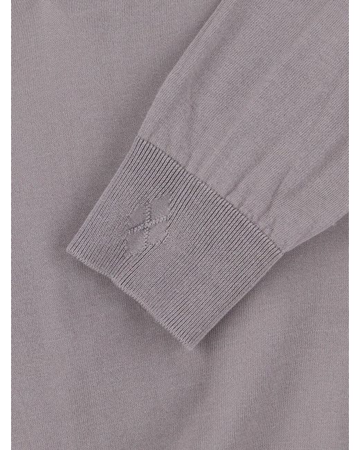 Ballantyne Purple Cotton Sweater for men