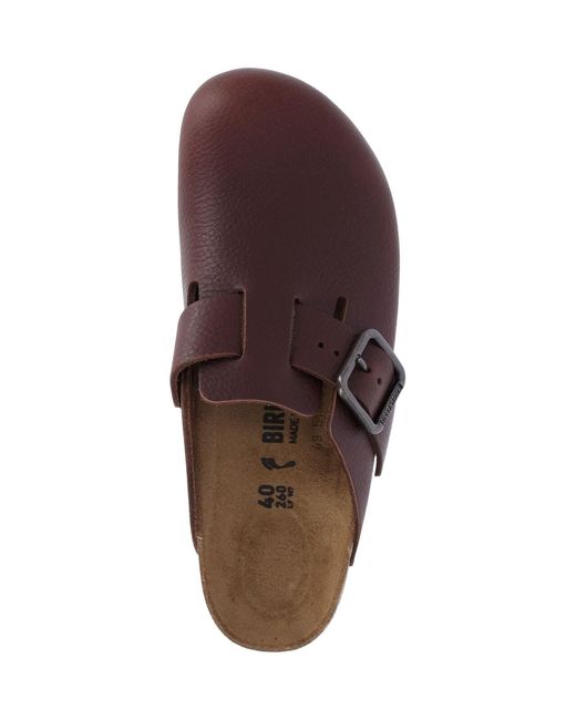 Birkenstock Brown Boston Mules for men