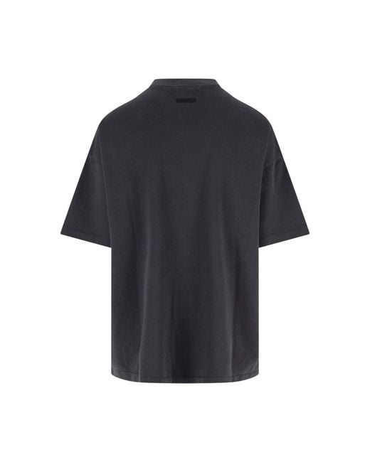 Fear Of God Black T-Shirt “Campus 90S” for men