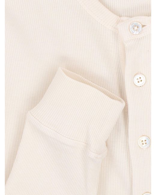 Maglia Basic "Henley" di Tom Ford in White da Uomo