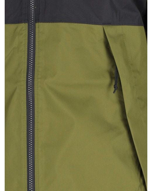 The North Face Green New Mountain Q Windbreaker Jacket for men