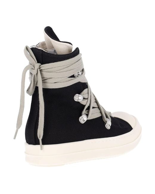 Rick Owens Black Sneakers “Megalace”