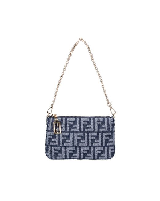 Fendi White Shoulder Pouch "Baguette"