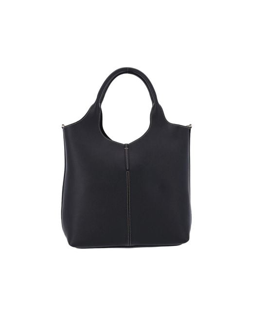 Tod's Blue Small Leather Tote Bag