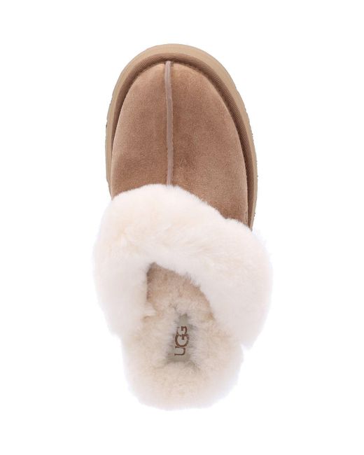 Ugg White Mules Platform "tazz"