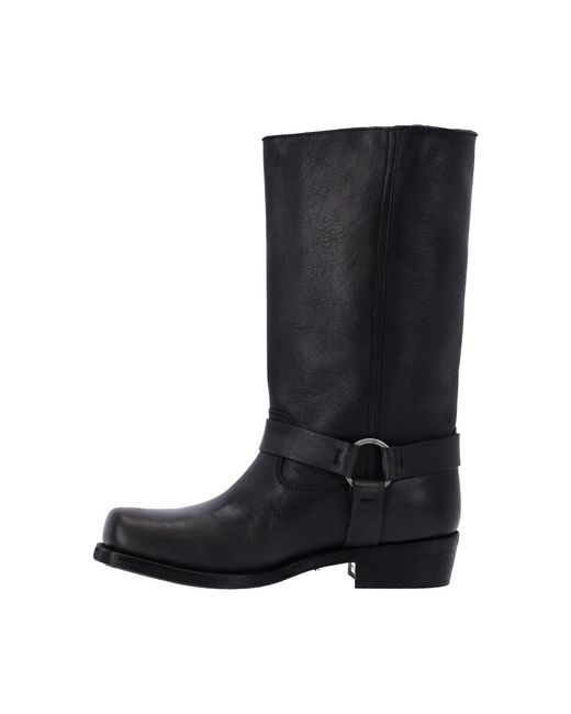 Golden Goose Deluxe Brand Black Biker Leather Boots