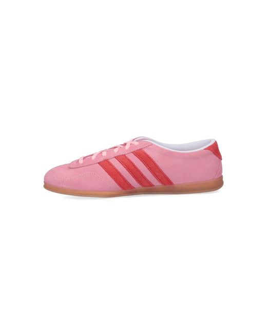 Adidas Pink Light & Natural Leather And Textile Sneakers