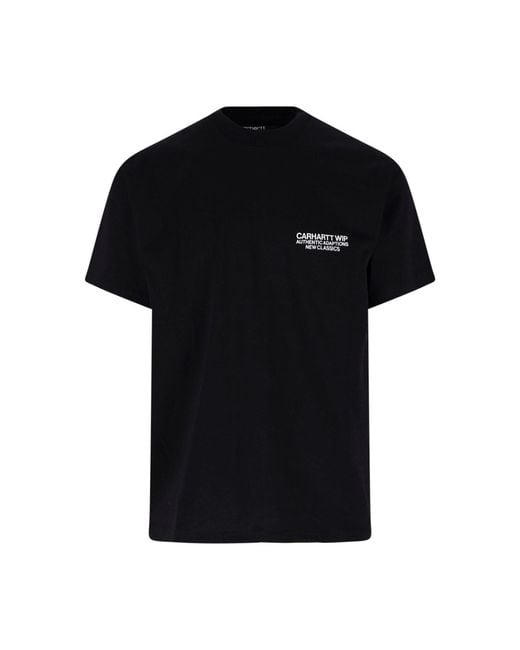 Carhartt Black T-Shirt "Sean Hamilton 03" for men