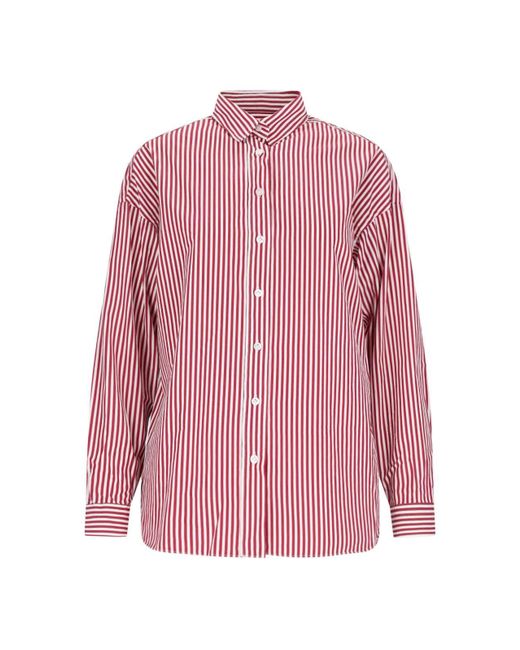 Camicia A Righe "Grace" di Finamore 1925 in Pink