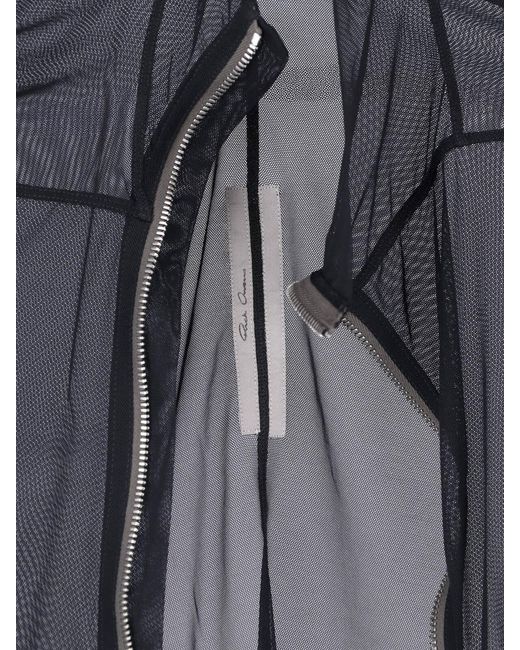 Rick Owens Gray High Neck Top