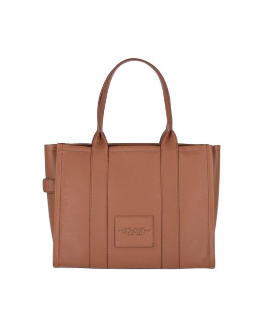 Marc Jacobs Brown The Leather Large Tote Bag