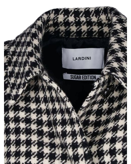 Lardini Gray Wool Coat