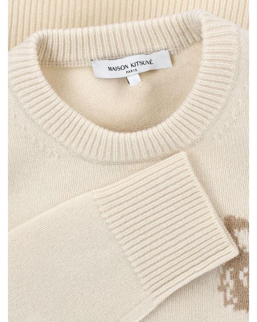 Maison Kitsuné White Maison Kitsune Sweaters Wool
