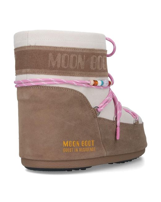 Moon Boot Pink Upper: Cow Suede