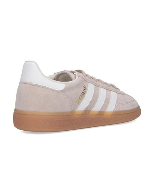 Adidas White Leather & Textile Sneakers With Rubber Outsole for men