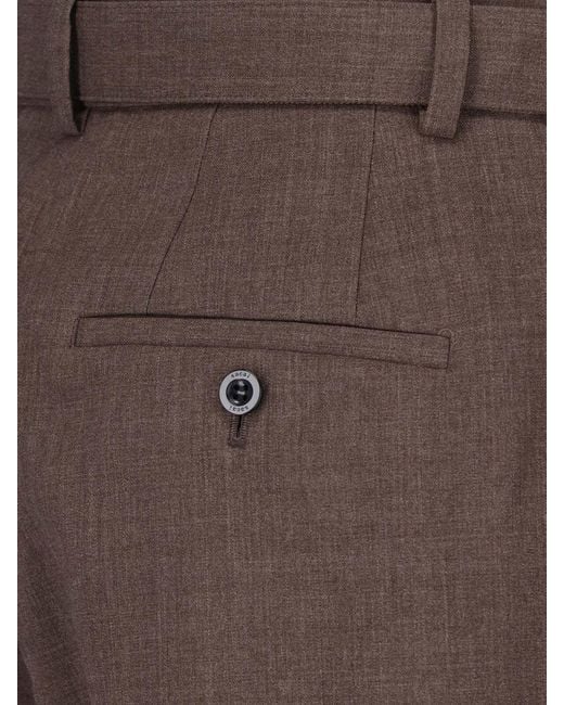 Sacai Brown Wool Pants