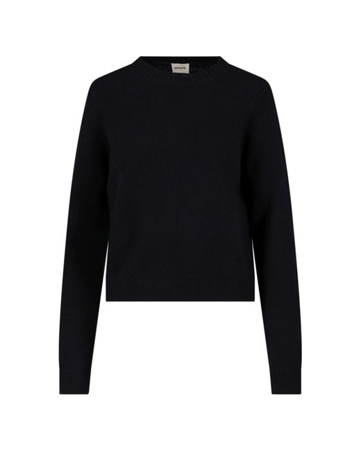 Khaite Black Cashmere Sweater