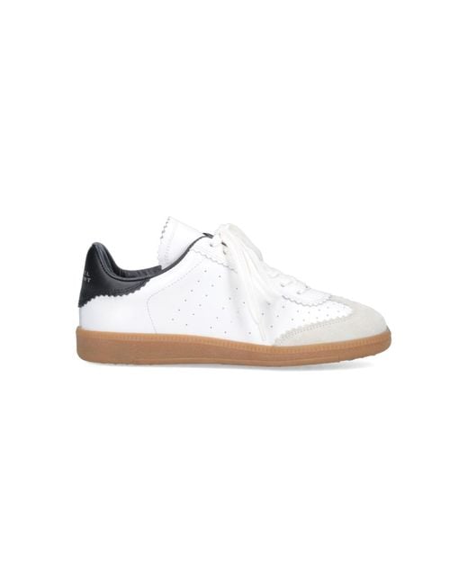 Isabel Marant White Bryce Low-Top Sneakers