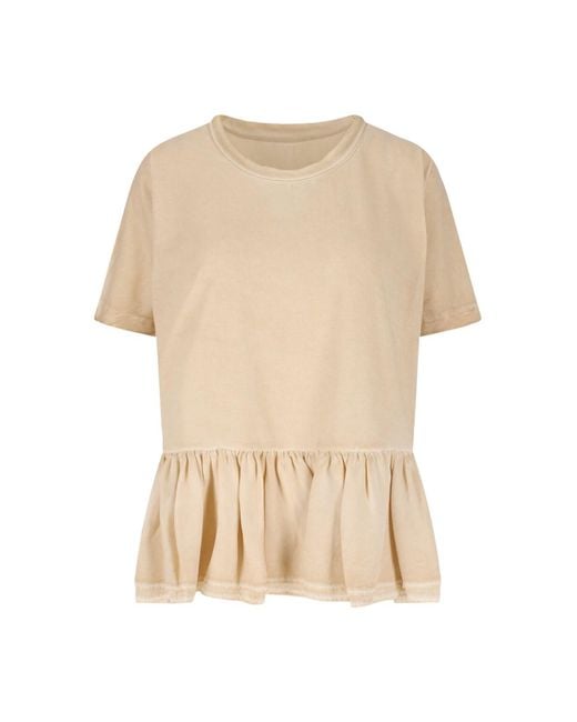 Uma Wang Natural Flared T-Shirt Todi