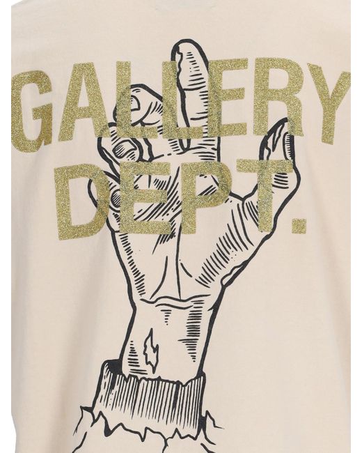 GALLERY DEPT. White Logo T-shirt for men