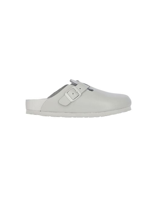 Birkenstock Gray Mules "Boston"