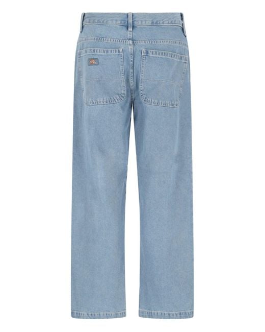 Dickies Blue Straight Jeans for men
