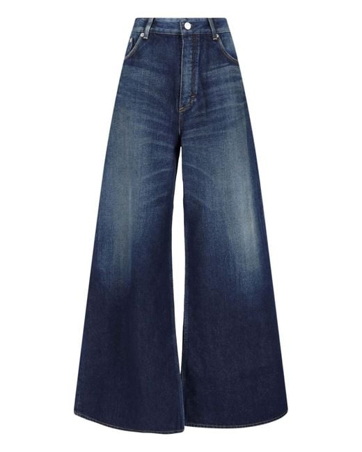 Alaïa Blue Wide Jeans