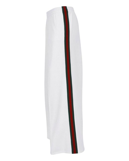 Gucci White Sweatpants "Web"