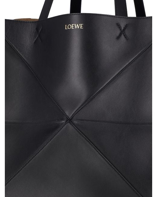 Loewe Black Puzzle Fold Xl Tote Bag for men