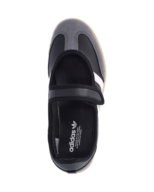 Adidas Black Low-Top Leather Sneakers