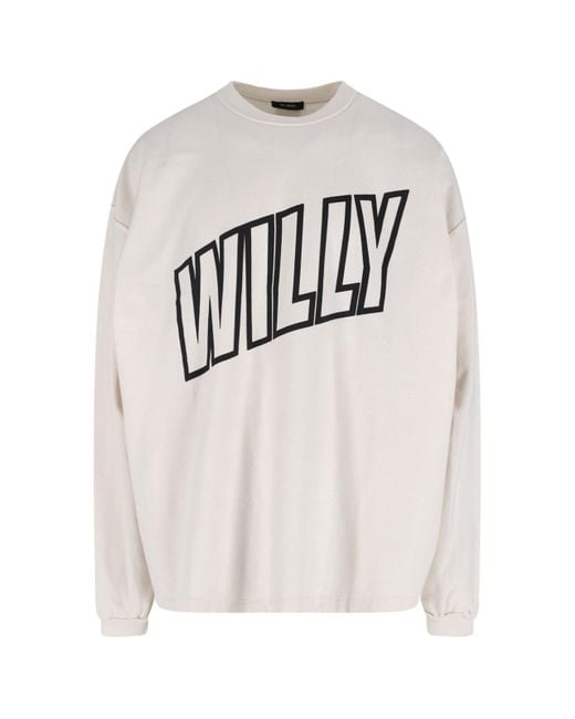 Willy Chavarria Gray 'Willy' T-Shirt for men