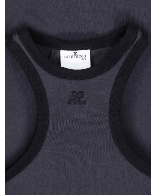 Courreges Blue Mini Tube Dress